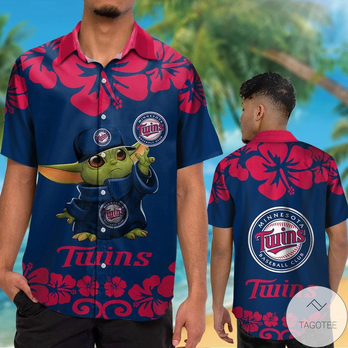 Beautiful Minnesota Twins Baby Yoda Hawaiian Shirt Best Shop Minnesota Twins Baby Yoda Hawaiian Shirt