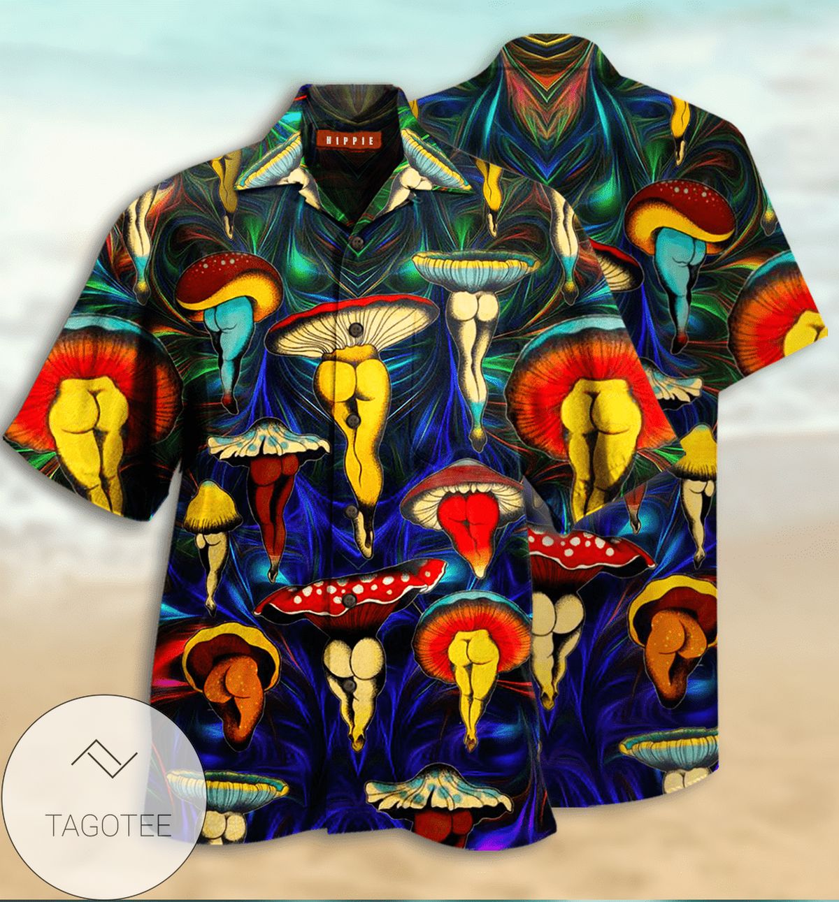 Handmade 2022 Authentic Hawaiian Shirts Hippie Magic Mushroom Body Dh Father's Day Gift 2022 Authentic Hawaiian Shirts Hippie Magic Mushroom Body Dh