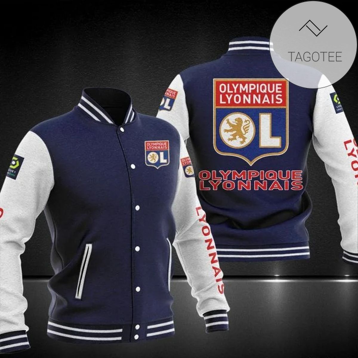 Vibrant Olympique LyonnaisBaseball Jacket For Fans Best Olympique LyonnaisBaseball Jacket For Fans
