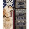 Golden-Retriever-When-Its-too-hard-to-look-back-and-youre-too-afraid-to-look-ahead-poster-600x750