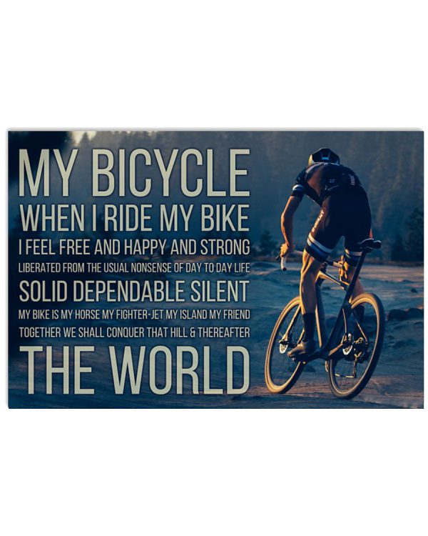 My-bicycle-when-I-ride-my-I-feel-free-and-happy-and-strong-poster-600x750