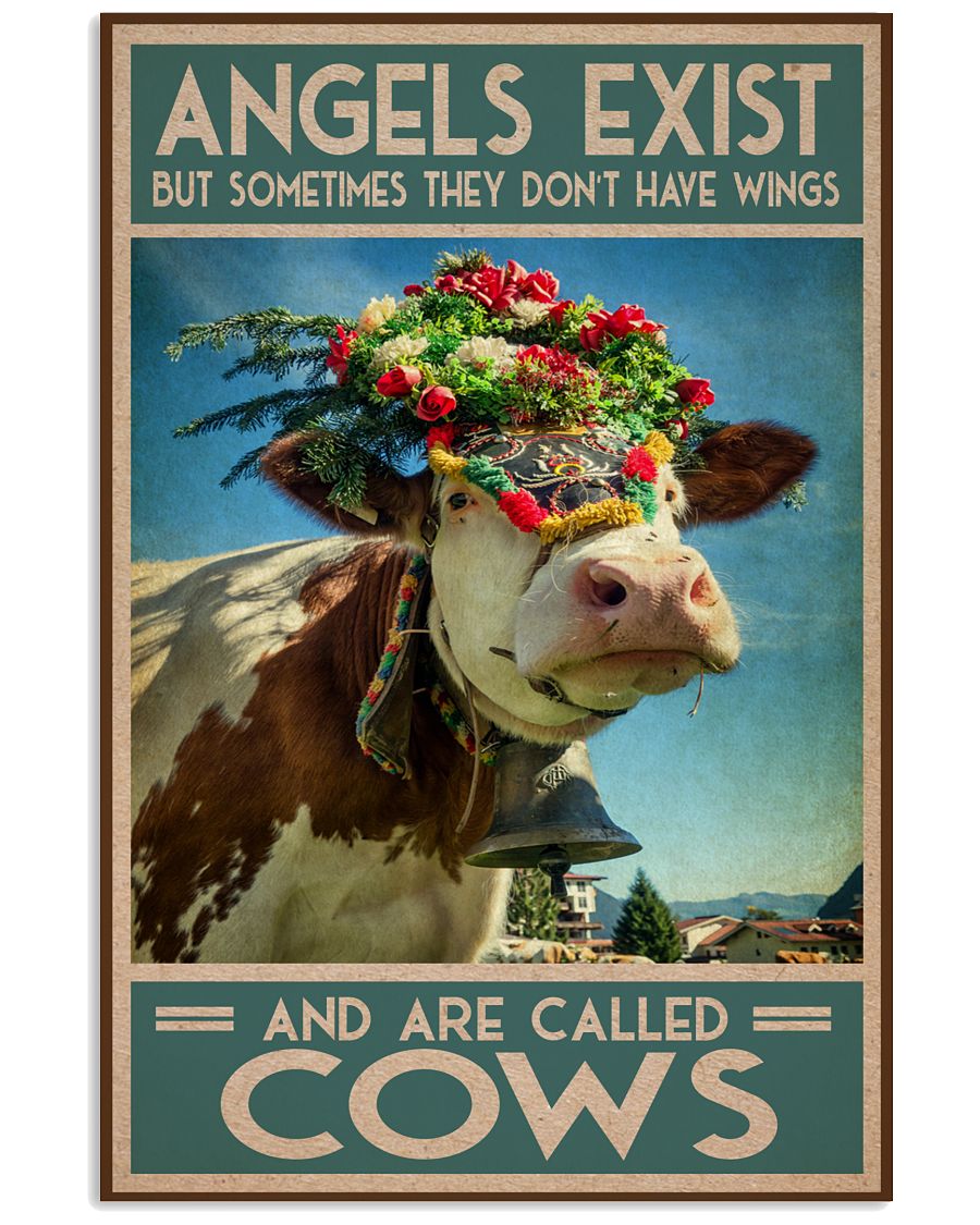 Angels-exist-but-sometimes-they-dont-have-wings-and-are-called-cows-poster