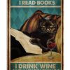 Black-Cat-Thats-what-I-do-I-read-books-I-drink-wine-and-I-know-things-poster