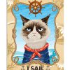 Cat-Thats-what-I-do-I-sail-and-I-know-things-poster
