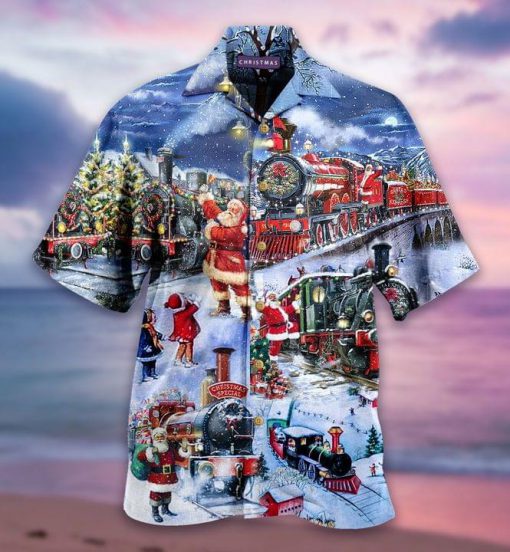 Santa-Claus-Christmas-Train-Hawaiian-Shirt-0-510x552