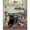 Sewing-Room-Black-Cat-Sewing-Mends-The-Soul-Poster