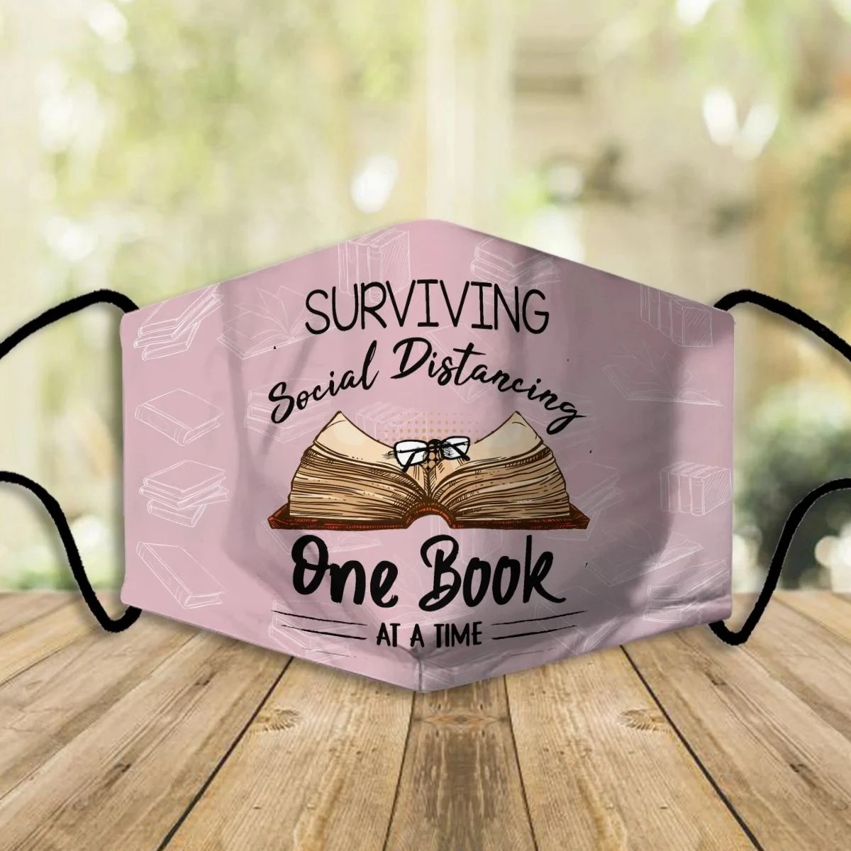 Surviving-social-distancing-one-book-at-a-time-face-mask