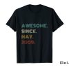 12th-Birthday-Awesome-Since-May-2009-12-Year-Old-Boys-Girls-Shirt
