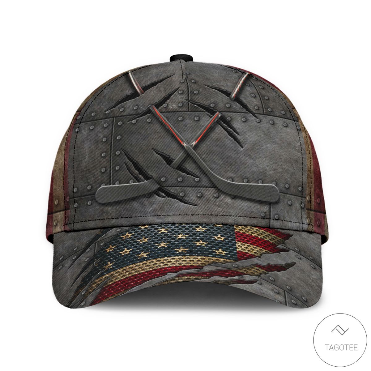 Hockey-American-Flag-Cap