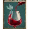 Of-Course-I-Drink-Like-a-Fish-Im-a-Mermaid-Wine-Poster-1