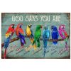 Parrots-God-Says-You-Are-Poster