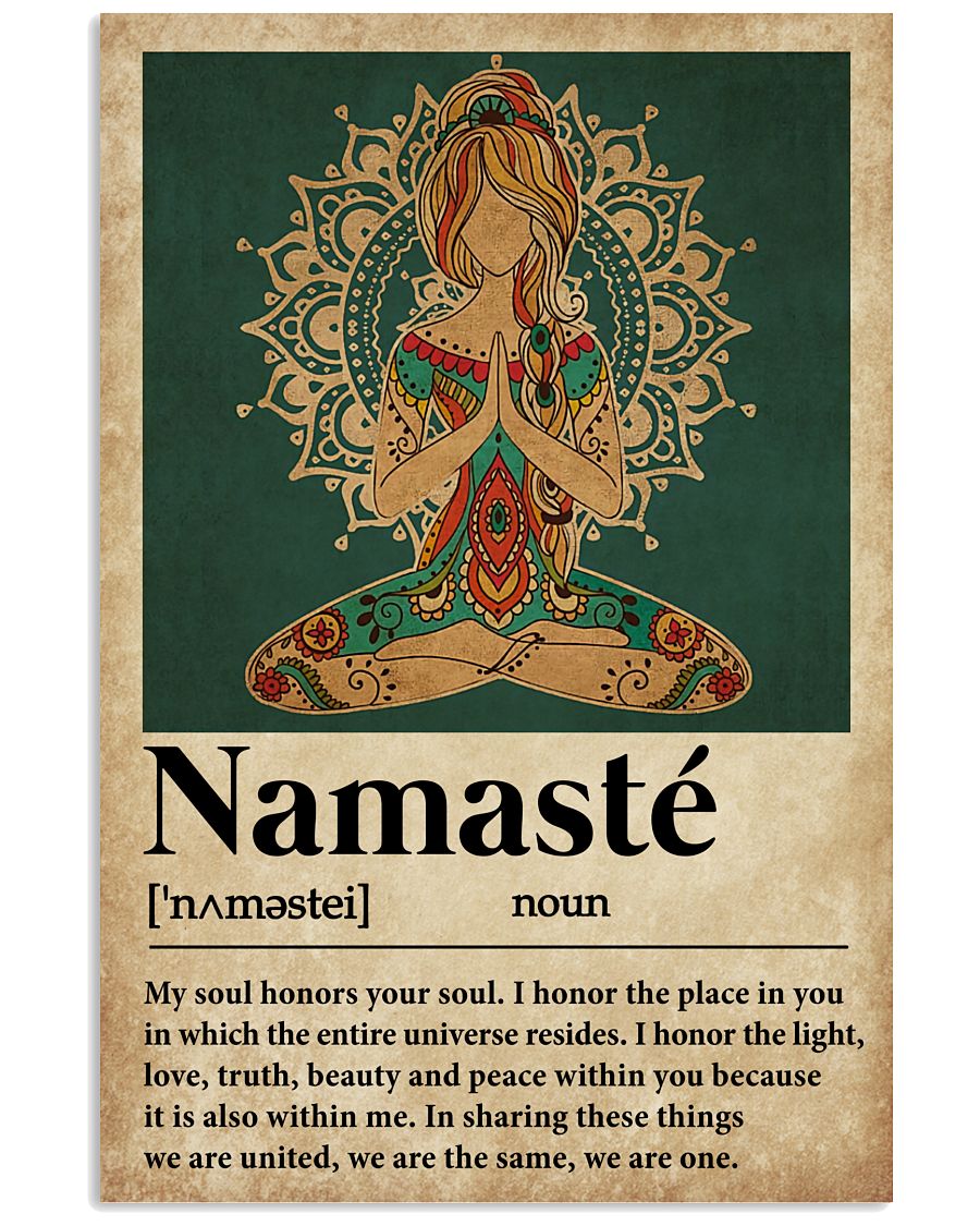 Yoga-Namaste-Definition-Poster