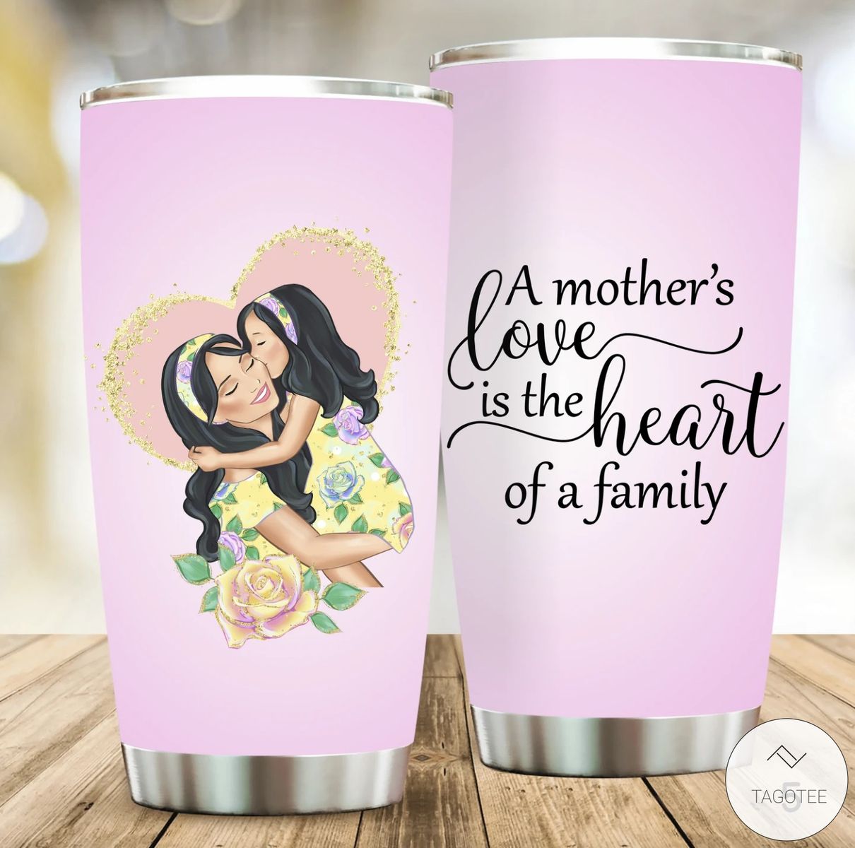 A-Mothers-Love-is-Heart-of-A-Family-Tumbler