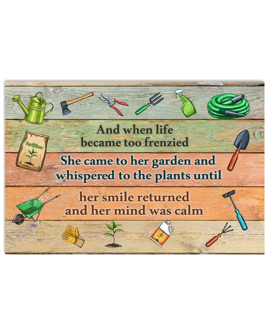 And-When-Life-Became-Too-Frenzied-Gardening-Poster