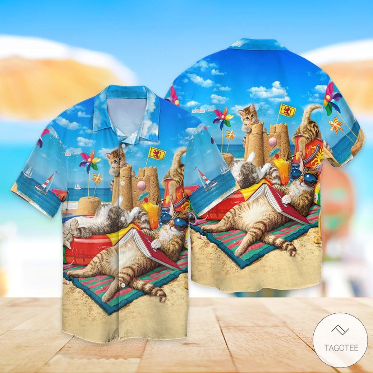 Cat-Beach-Hawaiian-Shirt