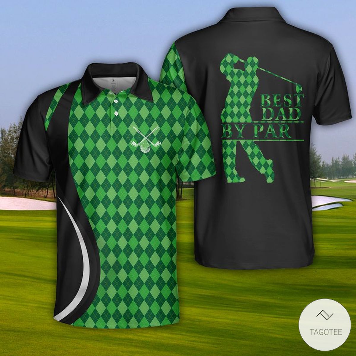 Golf-Best-Dad-By-Par-Polo-Shirt