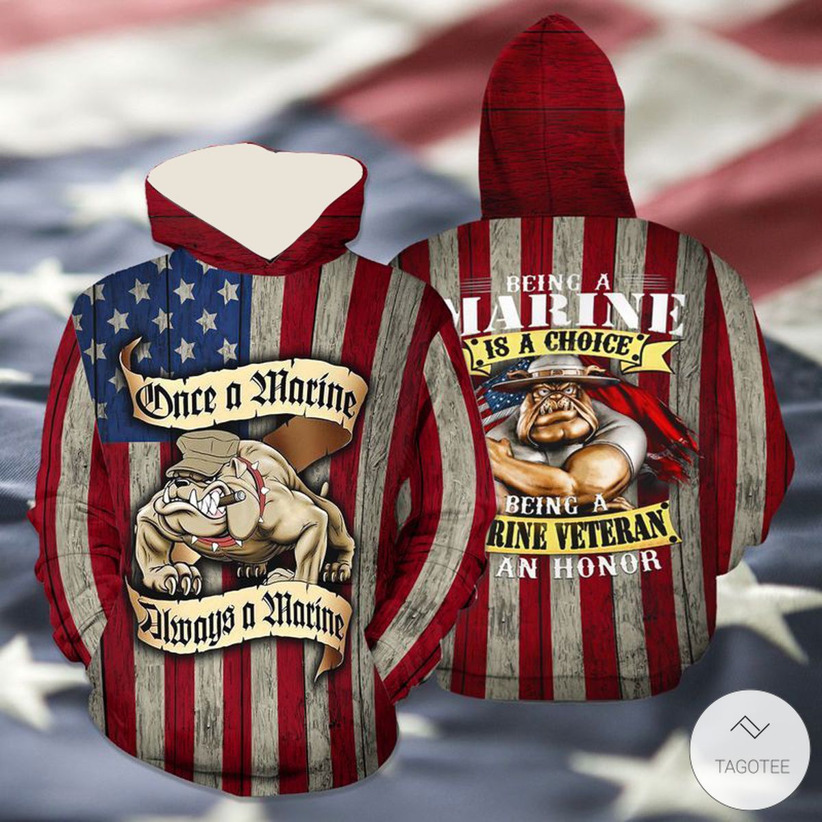 Once-A-Marine-Always-A-Marine-Being-A-Marine-Veteran-Was-An-Honor-3D-Hoodie