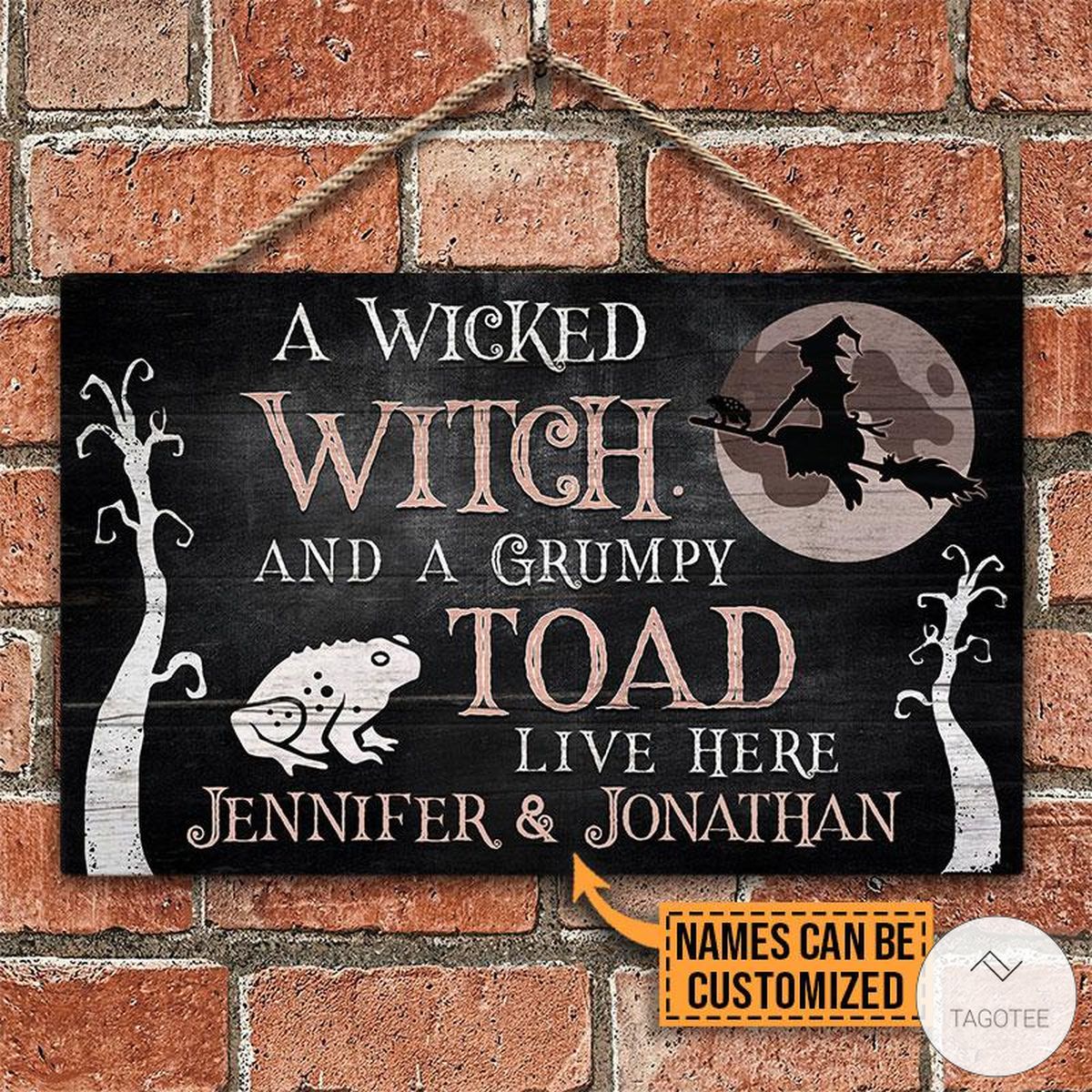 Personalized-A-Wicked-Witch-And-A-Grumpy-Toad-Live-Here-Rectangle-Wood-Signz