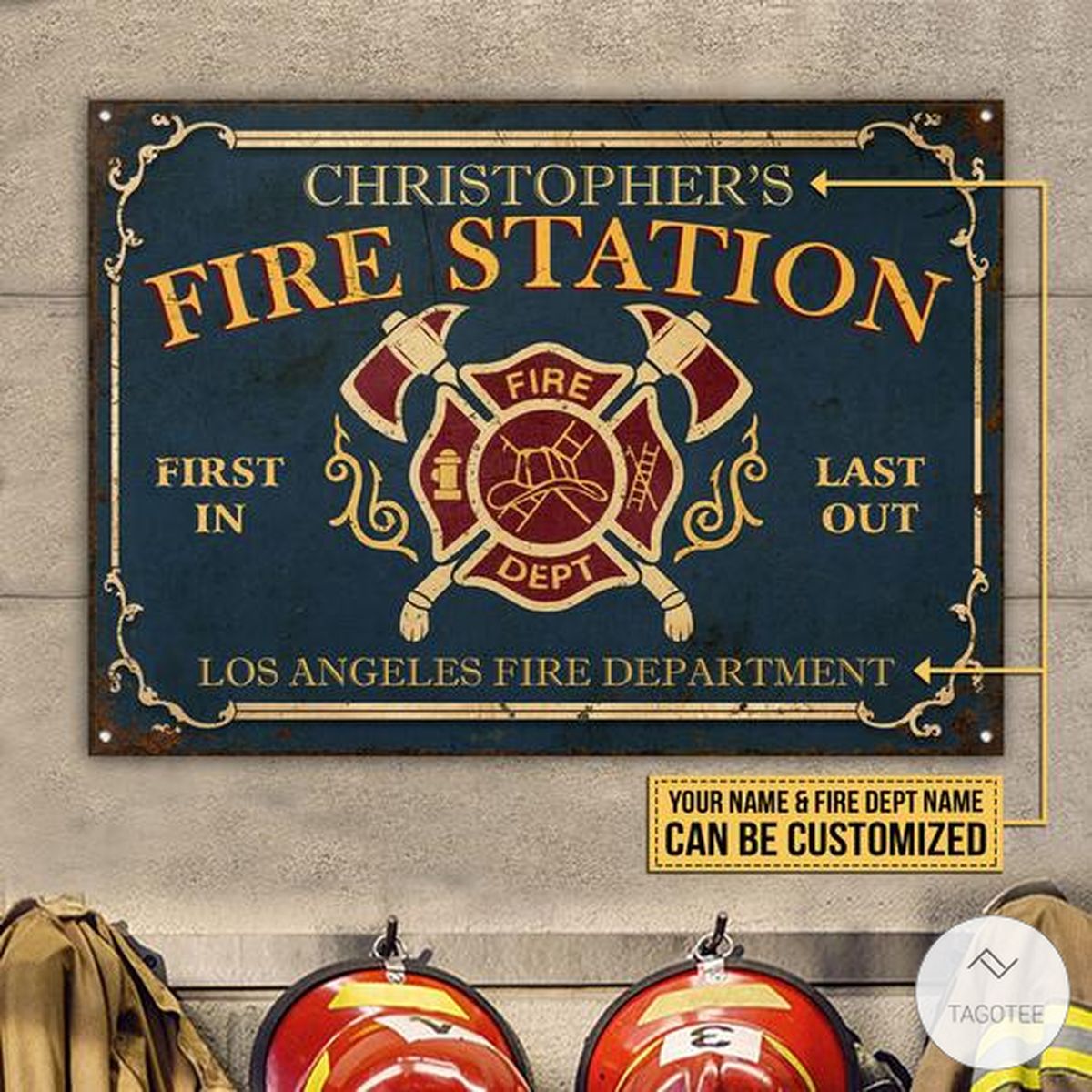 Personalized-Firefighter-Fire-Station-Metal-Signs