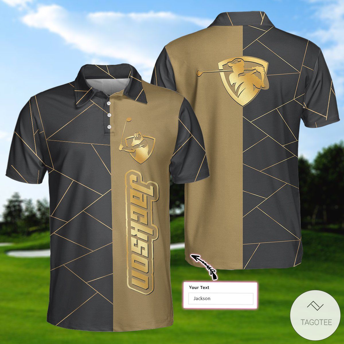 Personalized-Golden-Lines-Golf-Polo-Shirtx