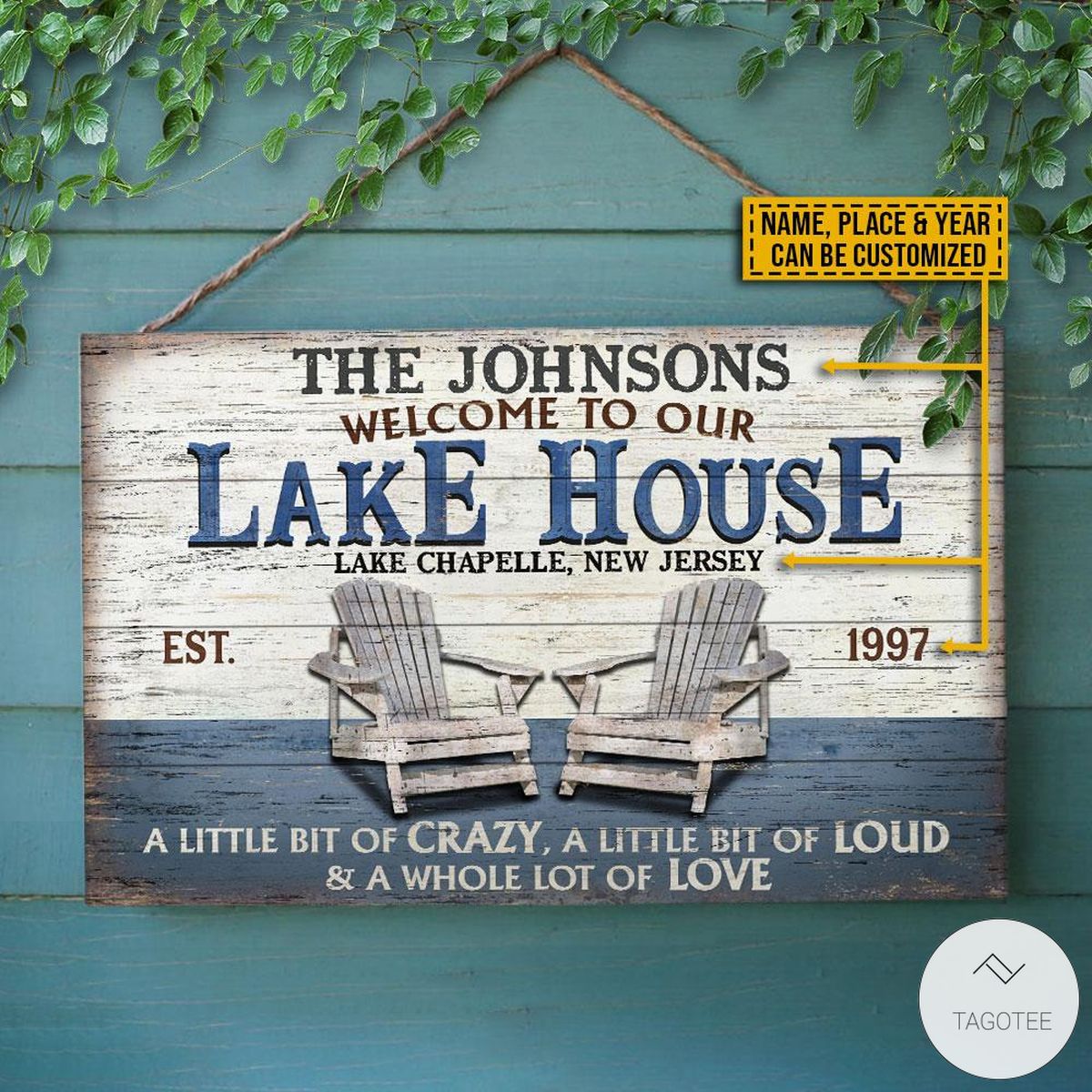 Personalized-Lake-House-A-Little-Bit-Of-Crazy-Rectangle-Wood-Sign