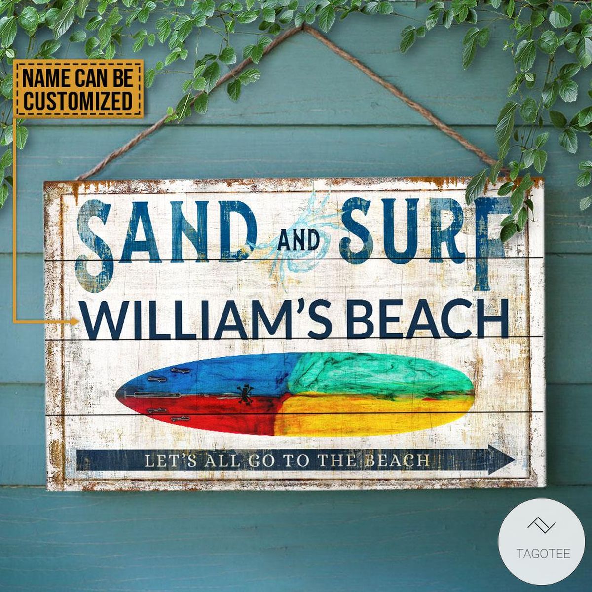 Personalized-Sand-And-Surf-Lets-All-Go-To-The-Beach-Rectangle-Wood-Sign