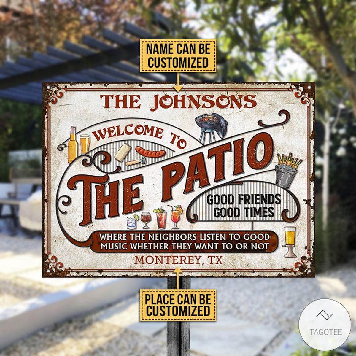 Personalized-Welcome-To-The-Patio-Grilling-Metal-Signs