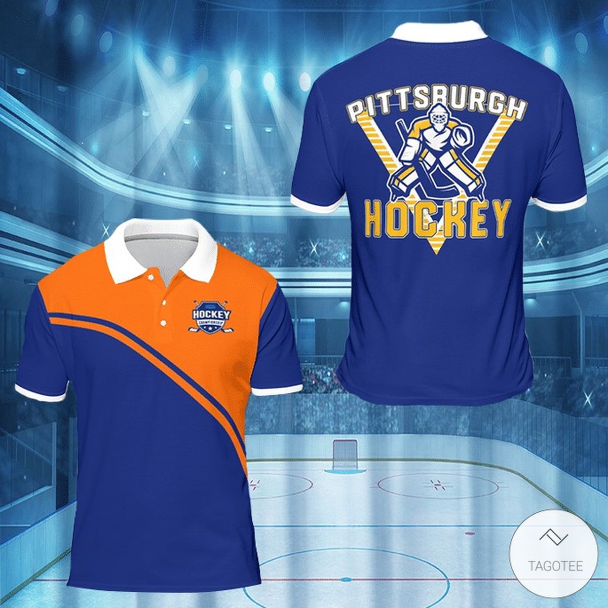 Pittsburgh-Hockey-Polo-Shirt