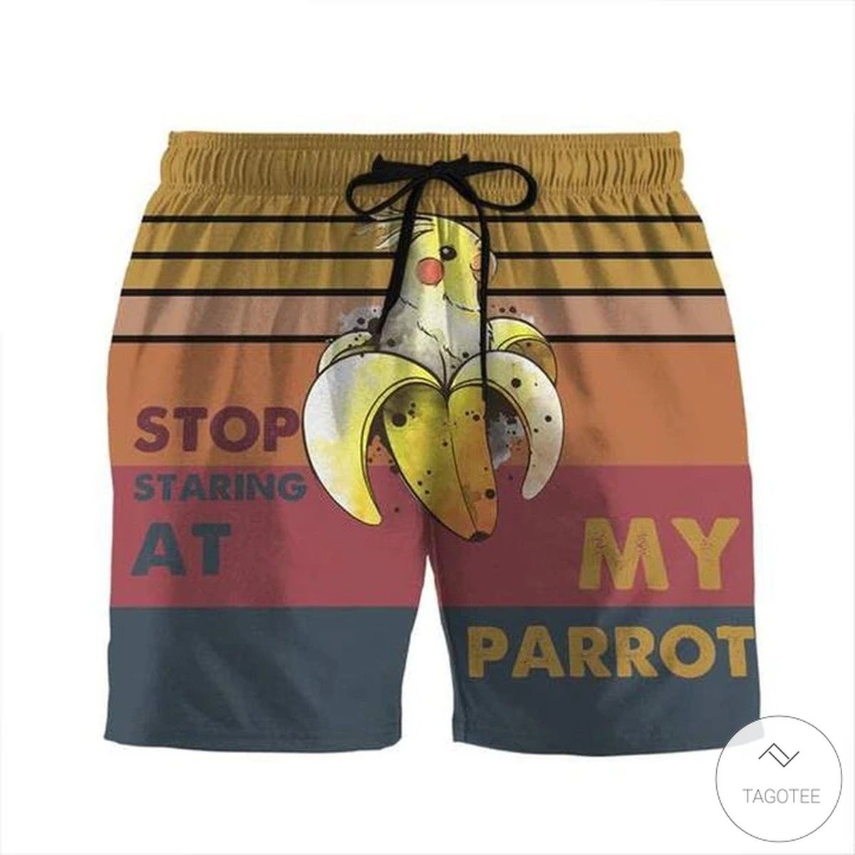 Stop-Staring-At-My-Parrot-Beach-Shorts