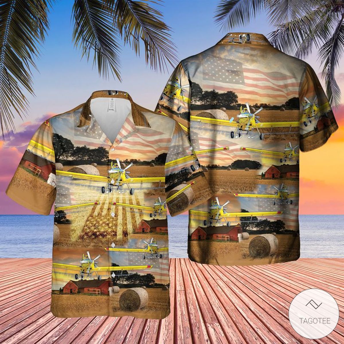 Agricultural Aircraft Hawaiian Shirt