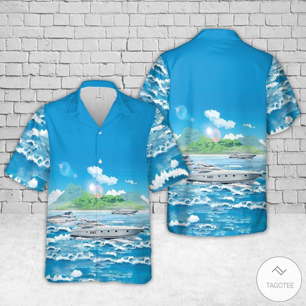 Azimut 68 Hawaiian Shirt