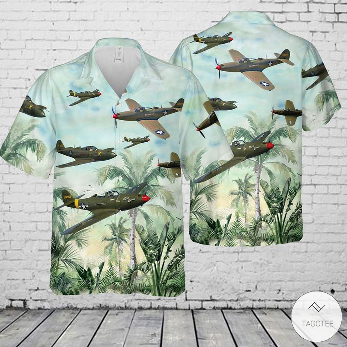 Bell P-39 Airacobra Hawaiian Shirt