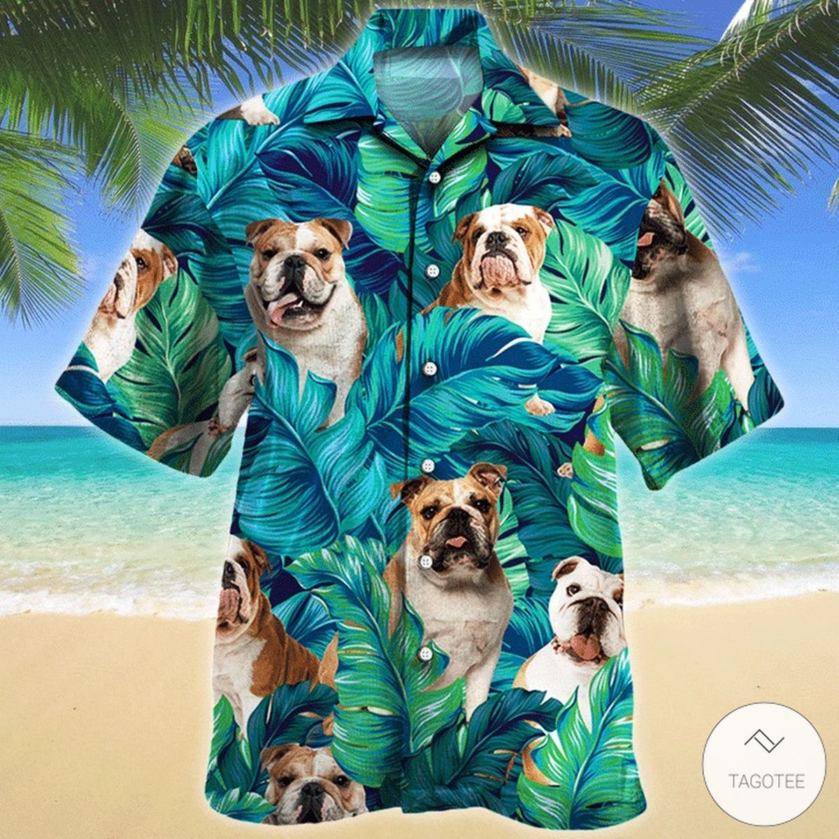 Bulldog-Dog-Hawaiian-Shirt