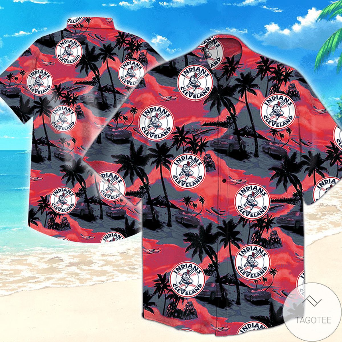 Cleveland Indians Mlb Tommy Bahama Hawaiian Shirt
