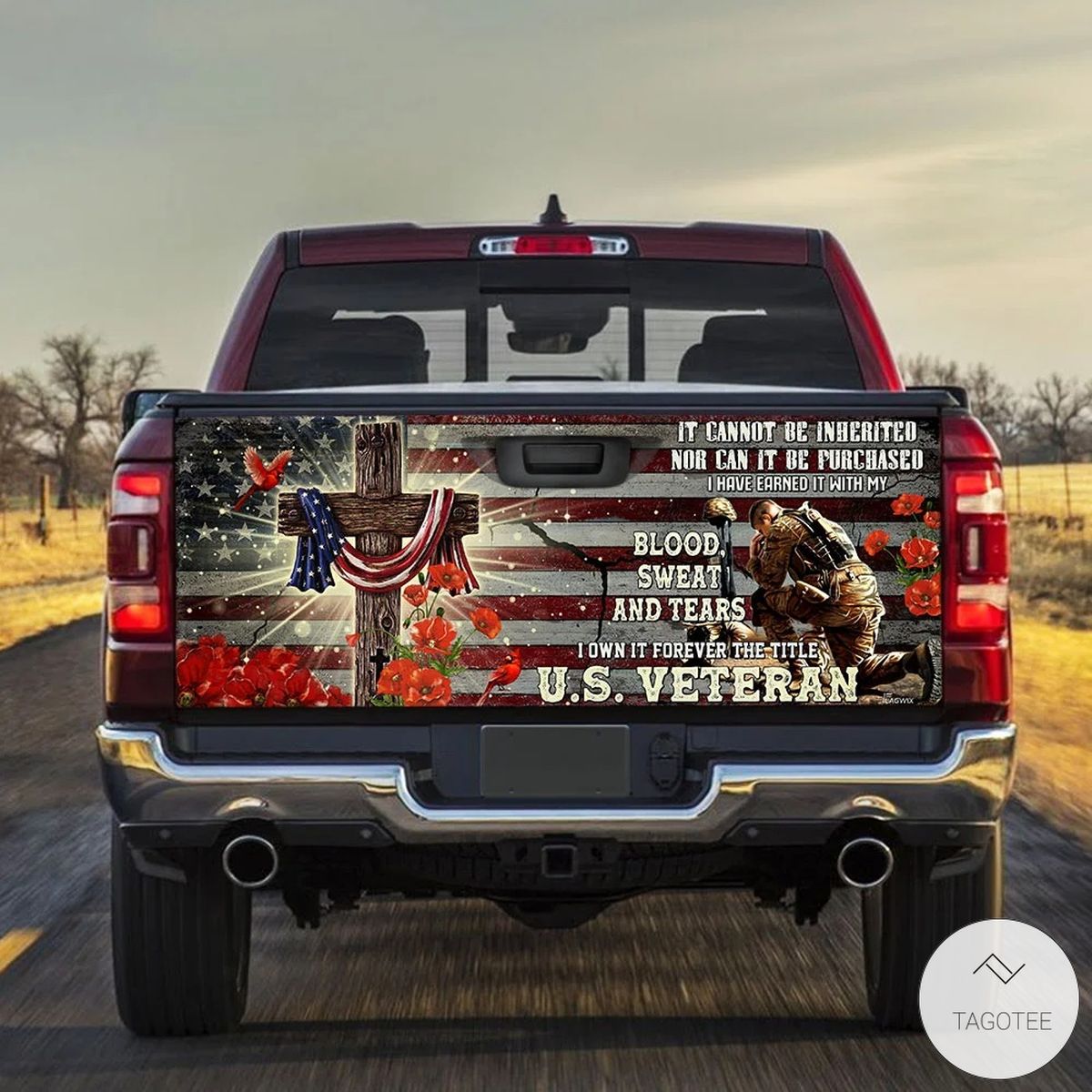 Forever-The-Title-Veteran-Truck-Tailgate-Wrap