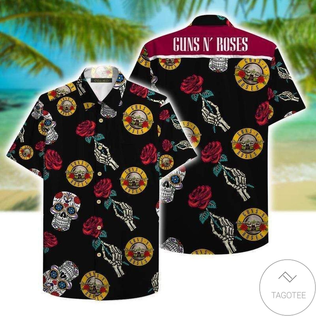 Guns N' Roses Aloha Hawaiian Shirt