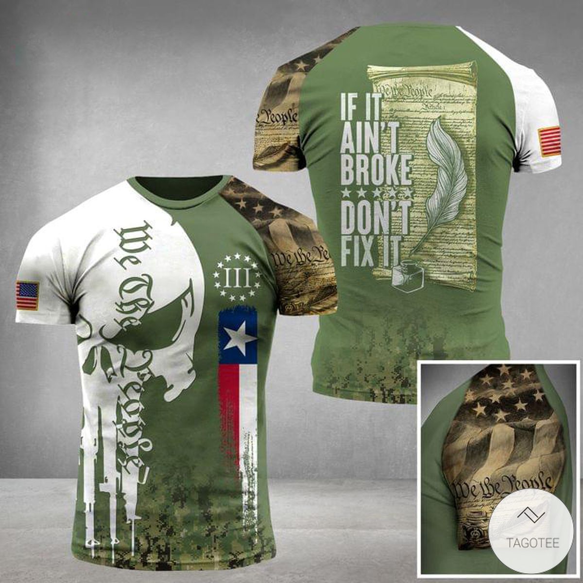 If It Ain't Broke Don't Fix It Skull Military 3D T-shirt