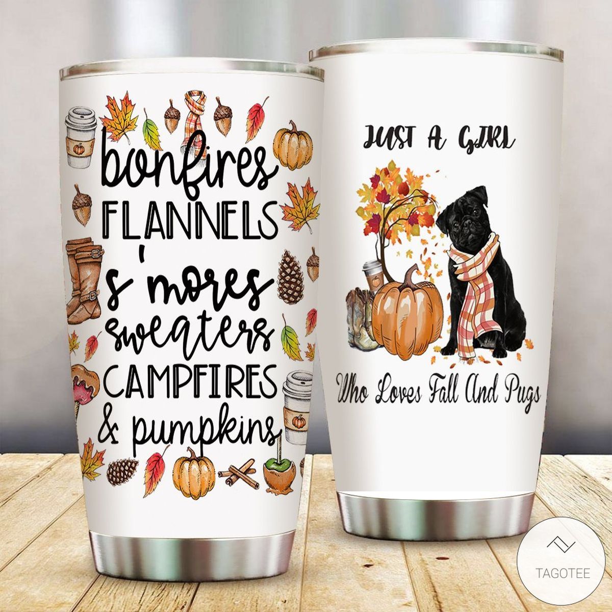 Just-A-Girl-Who-Loves-Fall-And-Pugs-Tumbler