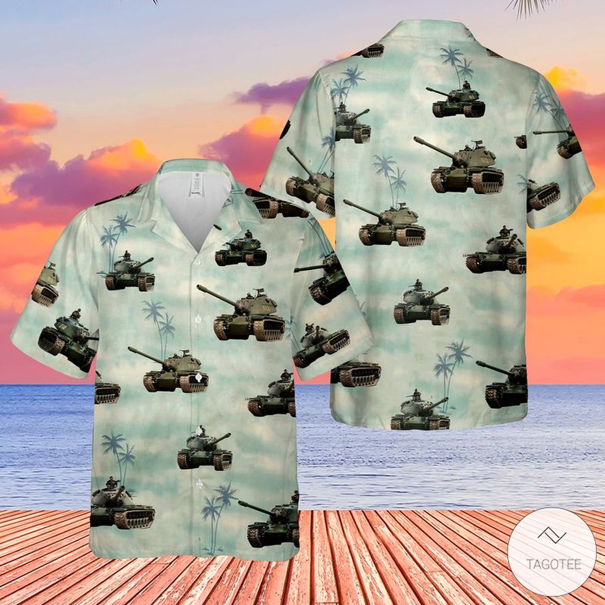 M103 Heavy Tank Hawaiian Shirt