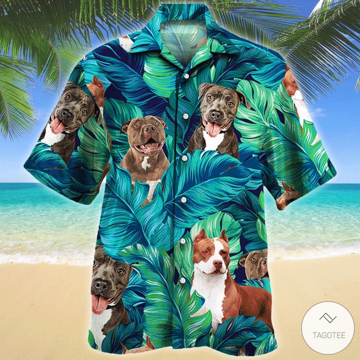 Pitbull-Dog-Hawaiian-Shirt