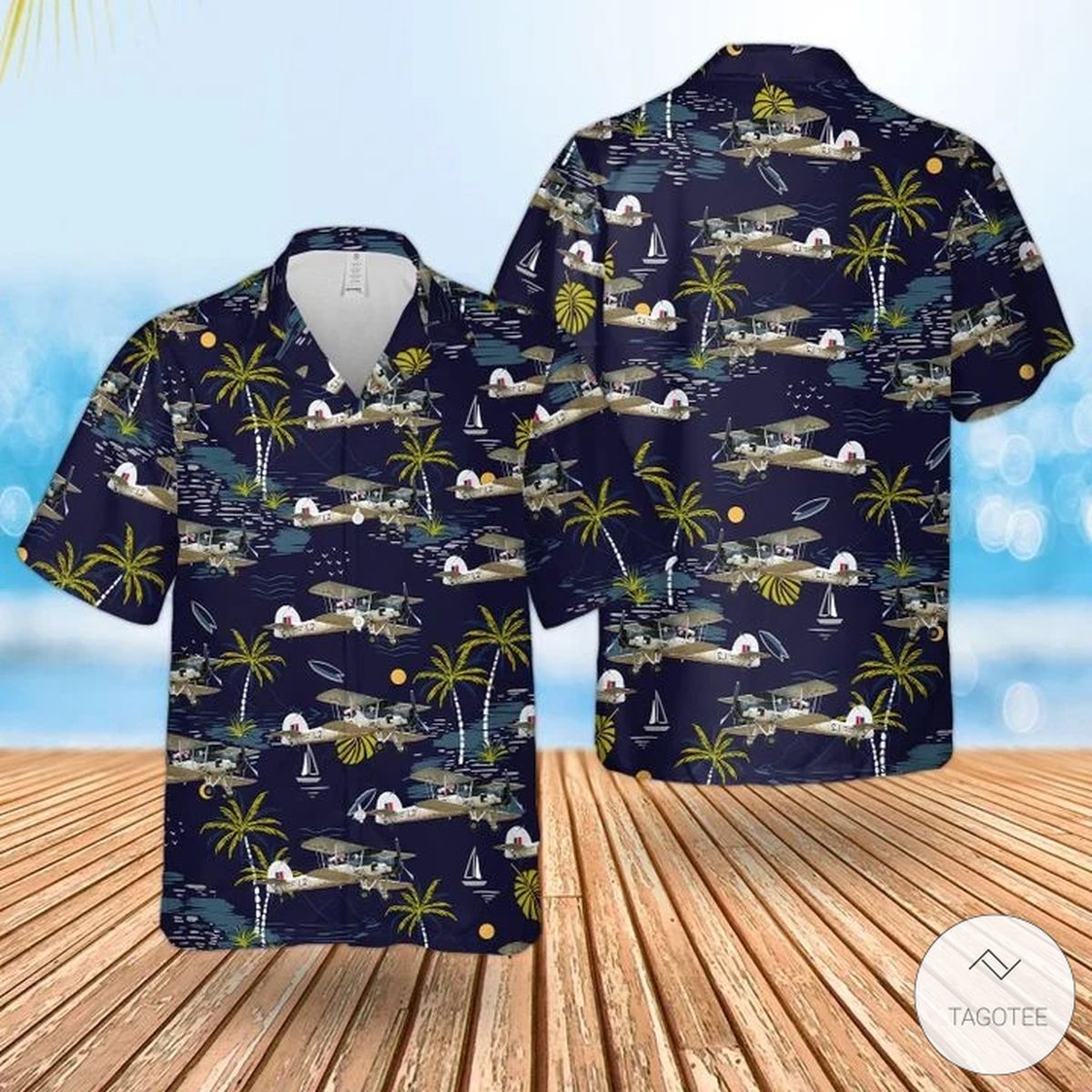 Rn Historical Fairey Swordfish Hawaiian Shirt
