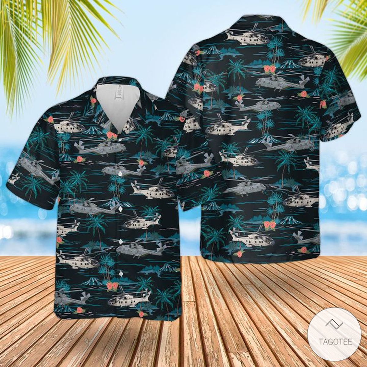Rn Merlin Mk4 Hawaiian Shirt