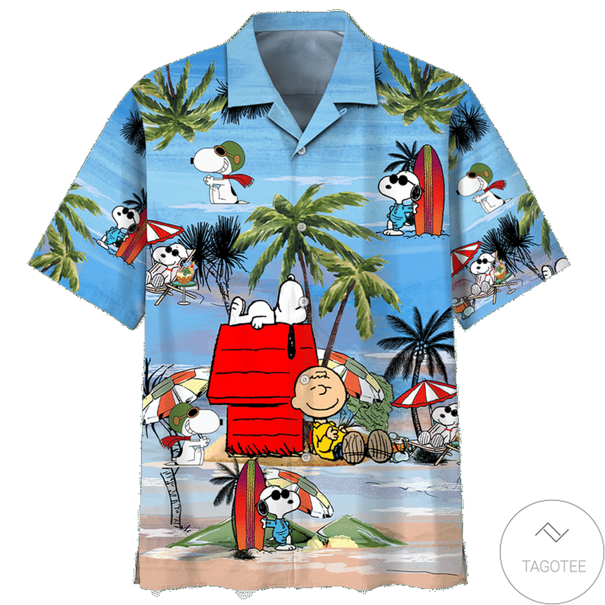 Snoopy Summertime Peanuts Hawaiian Shirt