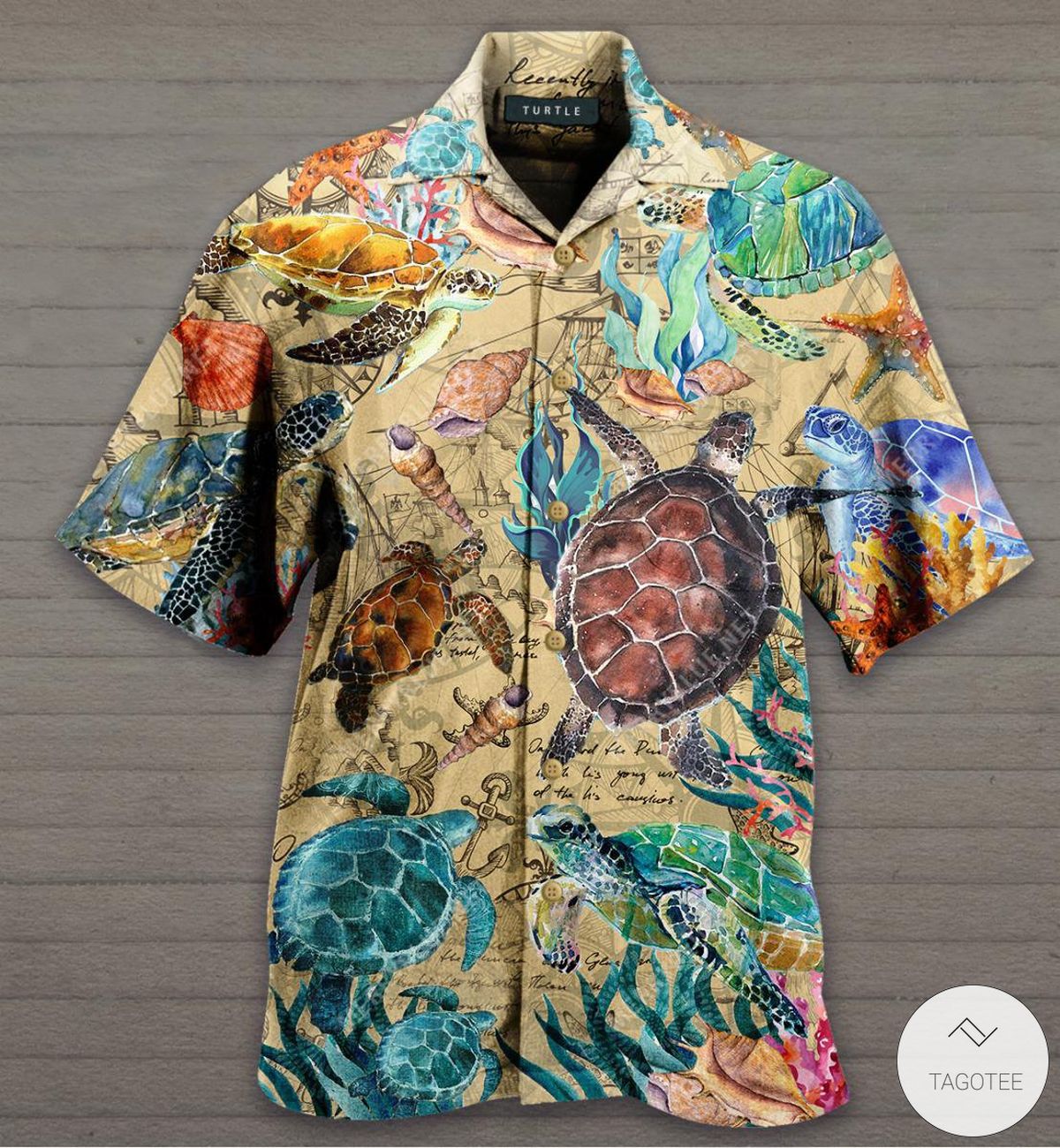 Turtles-Under-The-Ocean-Hawaiian-Shirt