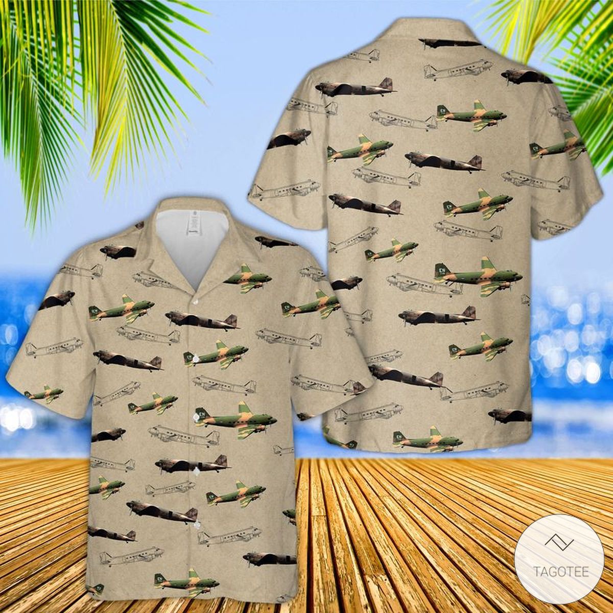 US Air Force Douglas AC-47 Spooky Hawaiian Shirt