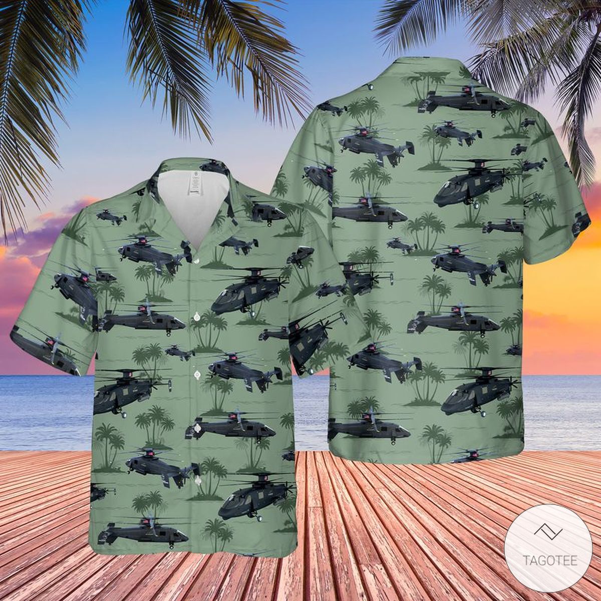 US Army Sikorsky S-97 Raider Hawaiian Shirt