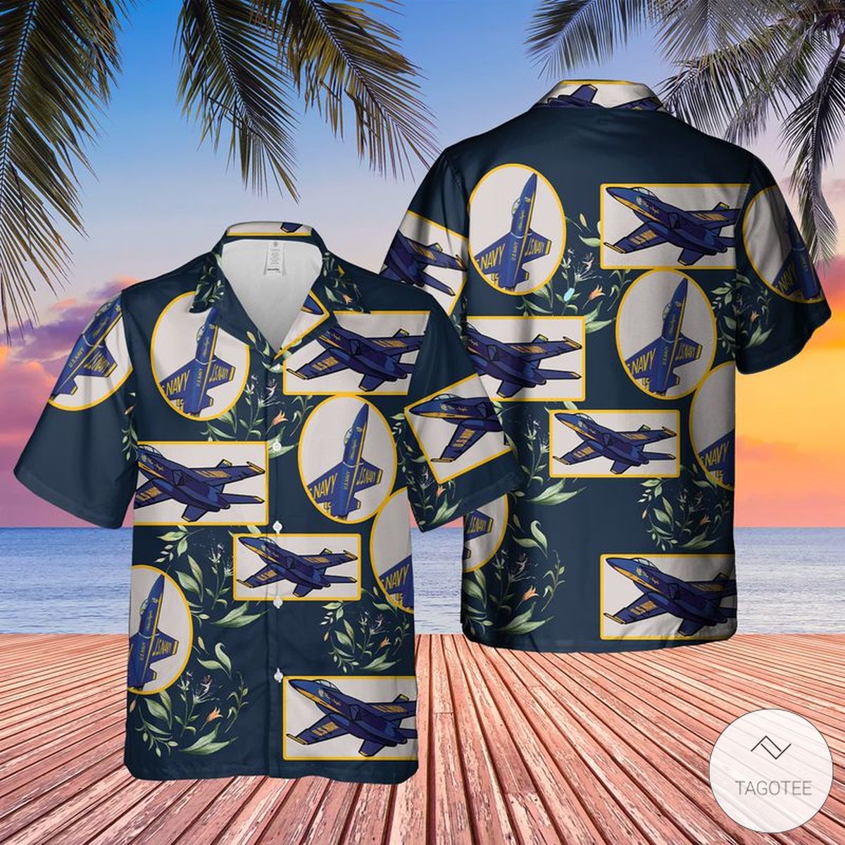 US Blue Angels USN Hawaiian Shirt