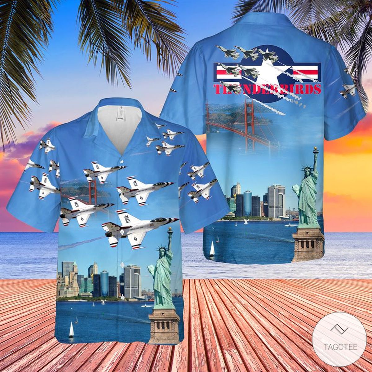 United States Air Force Thunderbirds Hawaiian Shirt