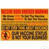 Vaccine Door Knocker Warning Our Vaccine Status Is Not Your Business Doormat