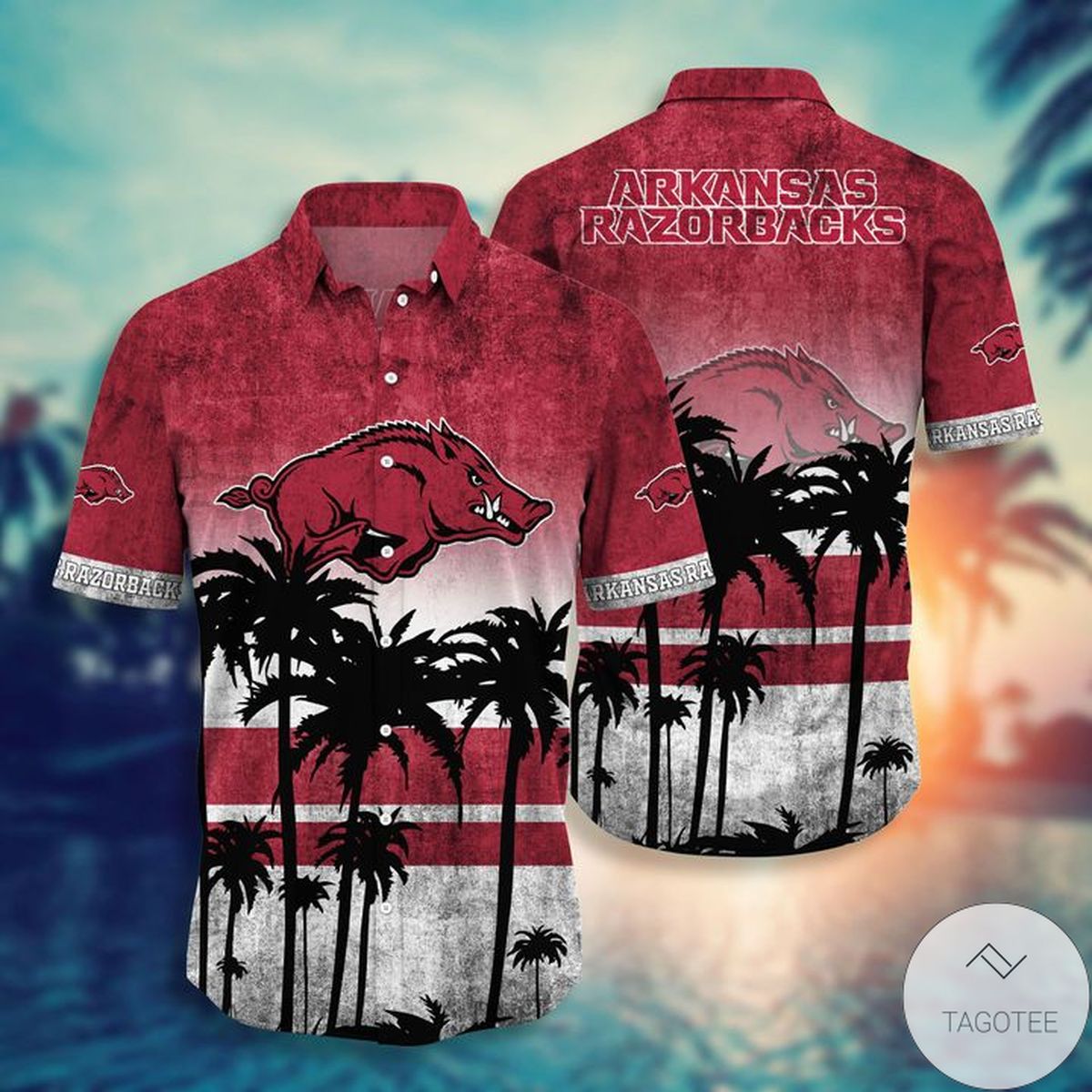Arkansas Razorbacks Tropical Hawaiian Shirt